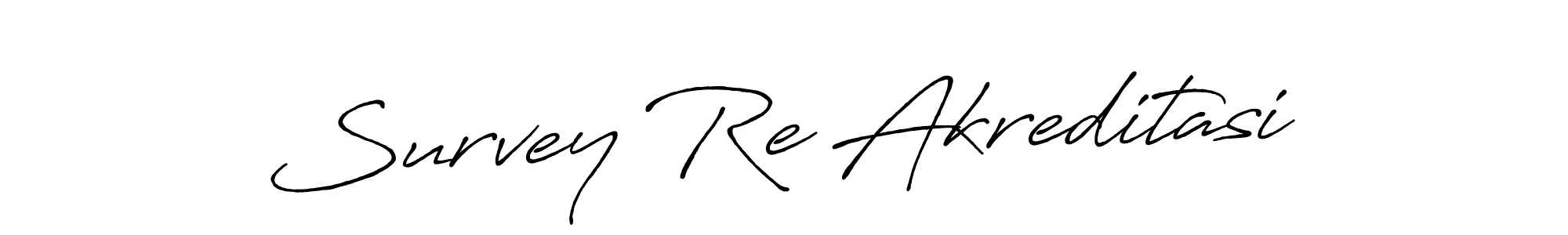 Similarly Antro_Vectra_Bolder is the best handwritten signature design. Signature creator online .You can use it as an online autograph creator for name Survey Re Akreditasi. Survey Re Akreditasi signature style 7 images and pictures png