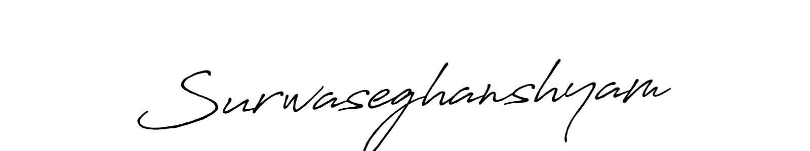 Surwaseghanshyam stylish signature style. Best Handwritten Sign (Antro_Vectra_Bolder) for my name. Handwritten Signature Collection Ideas for my name Surwaseghanshyam. Surwaseghanshyam signature style 7 images and pictures png