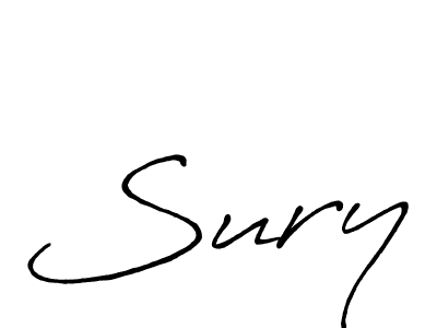 Also You can easily find your signature by using the search form. We will create Sury name handwritten signature images for you free of cost using Antro_Vectra_Bolder sign style. Sury signature style 7 images and pictures png