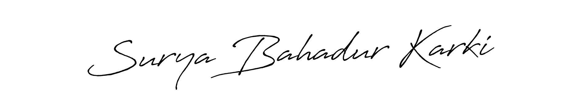 Once you've used our free online signature maker to create your best signature Antro_Vectra_Bolder style, it's time to enjoy all of the benefits that Surya Bahadur Karki name signing documents. Surya Bahadur Karki signature style 7 images and pictures png