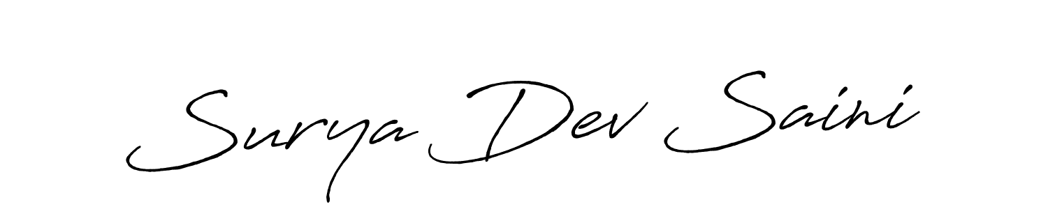 Similarly Antro_Vectra_Bolder is the best handwritten signature design. Signature creator online .You can use it as an online autograph creator for name Surya Dev Saini. Surya Dev Saini signature style 7 images and pictures png