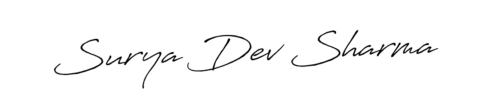 It looks lik you need a new signature style for name Surya Dev Sharma. Design unique handwritten (Antro_Vectra_Bolder) signature with our free signature maker in just a few clicks. Surya Dev Sharma signature style 7 images and pictures png