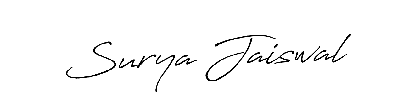 Make a beautiful signature design for name Surya Jaiswal. Use this online signature maker to create a handwritten signature for free. Surya Jaiswal signature style 7 images and pictures png
