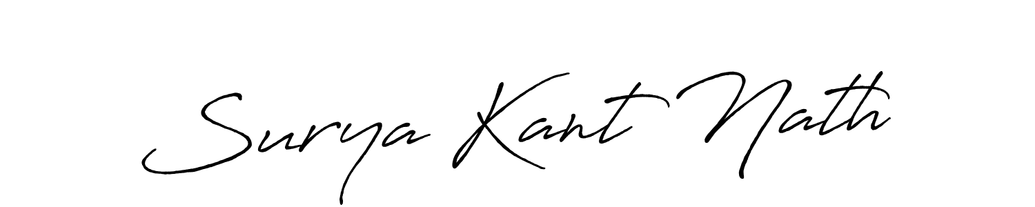 Use a signature maker to create a handwritten signature online. With this signature software, you can design (Antro_Vectra_Bolder) your own signature for name Surya Kant Nath. Surya Kant Nath signature style 7 images and pictures png