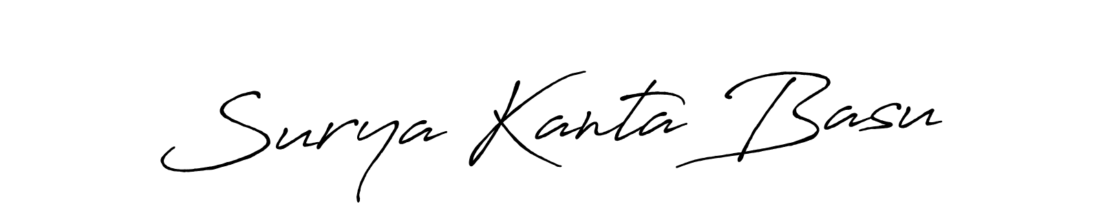 How to make Surya Kanta Basu signature? Antro_Vectra_Bolder is a professional autograph style. Create handwritten signature for Surya Kanta Basu name. Surya Kanta Basu signature style 7 images and pictures png