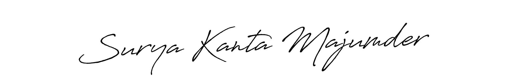Similarly Antro_Vectra_Bolder is the best handwritten signature design. Signature creator online .You can use it as an online autograph creator for name Surya Kanta Majumder. Surya Kanta Majumder signature style 7 images and pictures png