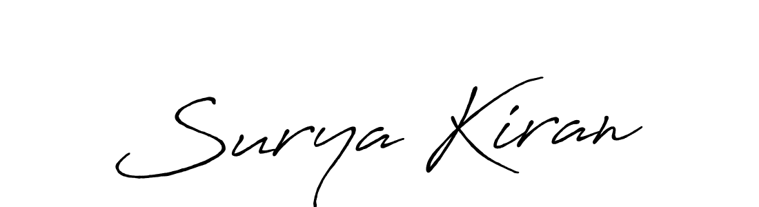 Once you've used our free online signature maker to create your best signature Antro_Vectra_Bolder style, it's time to enjoy all of the benefits that Surya Kiran name signing documents. Surya Kiran signature style 7 images and pictures png