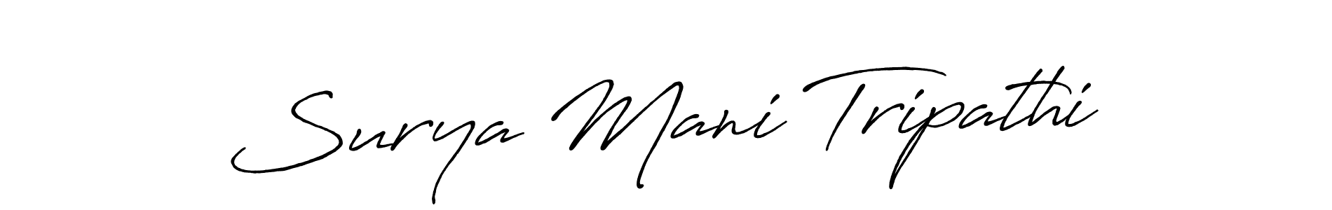 It looks lik you need a new signature style for name Surya Mani Tripathi. Design unique handwritten (Antro_Vectra_Bolder) signature with our free signature maker in just a few clicks. Surya Mani Tripathi signature style 7 images and pictures png