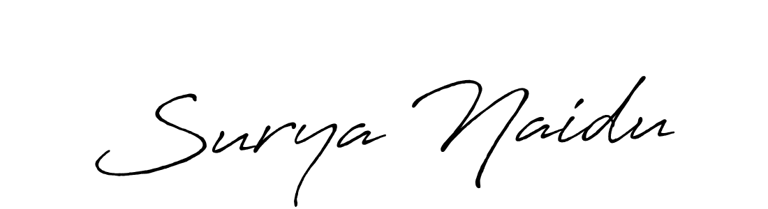 It looks lik you need a new signature style for name Surya Naidu. Design unique handwritten (Antro_Vectra_Bolder) signature with our free signature maker in just a few clicks. Surya Naidu signature style 7 images and pictures png