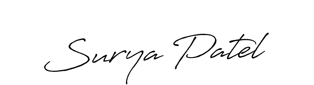 This is the best signature style for the Surya Patel name. Also you like these signature font (Antro_Vectra_Bolder). Mix name signature. Surya Patel signature style 7 images and pictures png