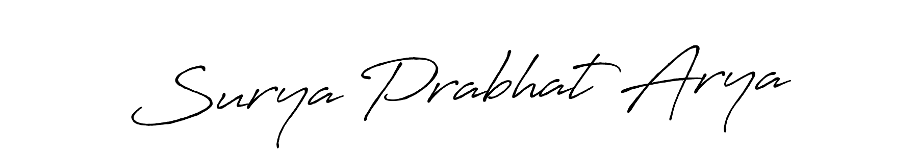 Antro_Vectra_Bolder is a professional signature style that is perfect for those who want to add a touch of class to their signature. It is also a great choice for those who want to make their signature more unique. Get Surya Prabhat Arya name to fancy signature for free. Surya Prabhat Arya signature style 7 images and pictures png