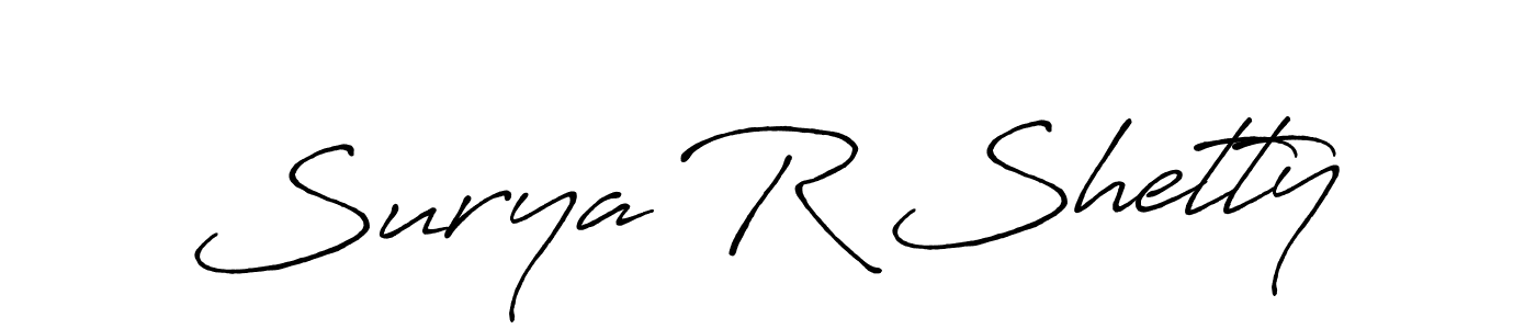 You should practise on your own different ways (Antro_Vectra_Bolder) to write your name (Surya R Shetty) in signature. don't let someone else do it for you. Surya R Shetty signature style 7 images and pictures png