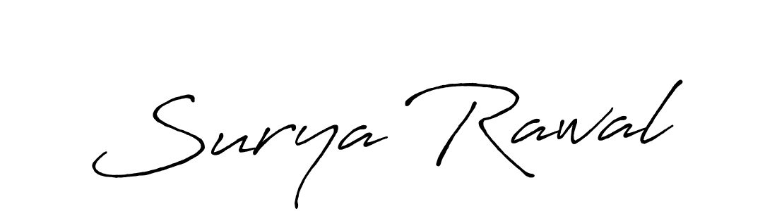 It looks lik you need a new signature style for name Surya Rawal. Design unique handwritten (Antro_Vectra_Bolder) signature with our free signature maker in just a few clicks. Surya Rawal signature style 7 images and pictures png