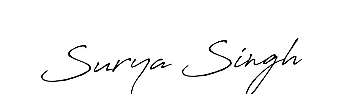 The best way (Antro_Vectra_Bolder) to make a short signature is to pick only two or three words in your name. The name Surya Singh include a total of six letters. For converting this name. Surya Singh signature style 7 images and pictures png
