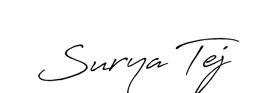 You can use this online signature creator to create a handwritten signature for the name Surya Tej. This is the best online autograph maker. Surya Tej signature style 7 images and pictures png