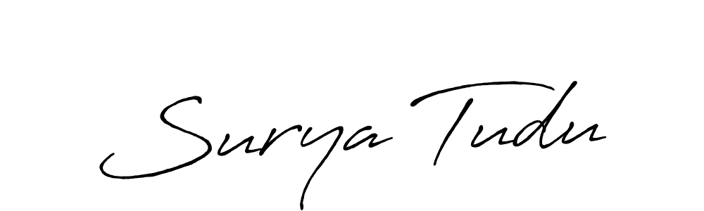Once you've used our free online signature maker to create your best signature Antro_Vectra_Bolder style, it's time to enjoy all of the benefits that Surya Tudu name signing documents. Surya Tudu signature style 7 images and pictures png
