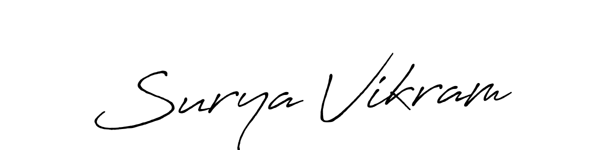 if you are searching for the best signature style for your name Surya Vikram. so please give up your signature search. here we have designed multiple signature styles  using Antro_Vectra_Bolder. Surya Vikram signature style 7 images and pictures png