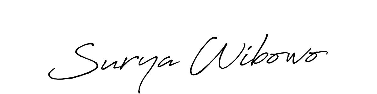 if you are searching for the best signature style for your name Surya Wibowo. so please give up your signature search. here we have designed multiple signature styles  using Antro_Vectra_Bolder. Surya Wibowo signature style 7 images and pictures png