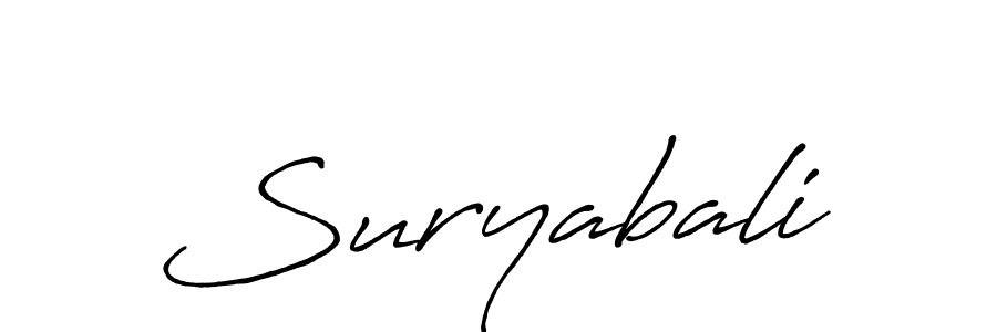 Make a beautiful signature design for name Suryabali. With this signature (Antro_Vectra_Bolder) style, you can create a handwritten signature for free. Suryabali signature style 7 images and pictures png