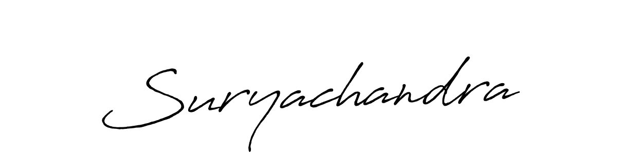 It looks lik you need a new signature style for name Suryachandra. Design unique handwritten (Antro_Vectra_Bolder) signature with our free signature maker in just a few clicks. Suryachandra signature style 7 images and pictures png