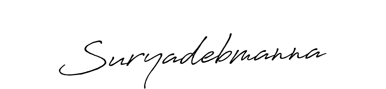 It looks lik you need a new signature style for name Suryadebmanna. Design unique handwritten (Antro_Vectra_Bolder) signature with our free signature maker in just a few clicks. Suryadebmanna signature style 7 images and pictures png