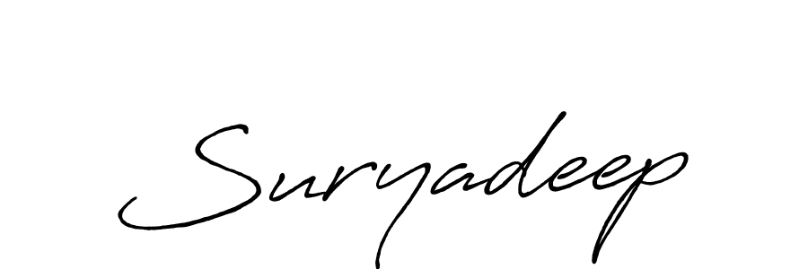 Use a signature maker to create a handwritten signature online. With this signature software, you can design (Antro_Vectra_Bolder) your own signature for name Suryadeep. Suryadeep signature style 7 images and pictures png
