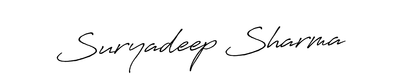How to make Suryadeep Sharma signature? Antro_Vectra_Bolder is a professional autograph style. Create handwritten signature for Suryadeep Sharma name. Suryadeep Sharma signature style 7 images and pictures png