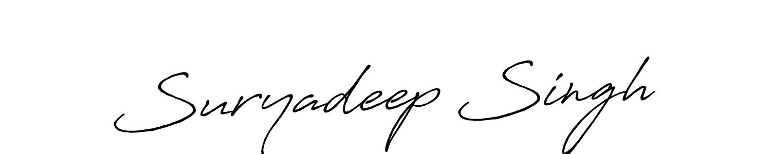 It looks lik you need a new signature style for name Suryadeep Singh. Design unique handwritten (Antro_Vectra_Bolder) signature with our free signature maker in just a few clicks. Suryadeep Singh signature style 7 images and pictures png