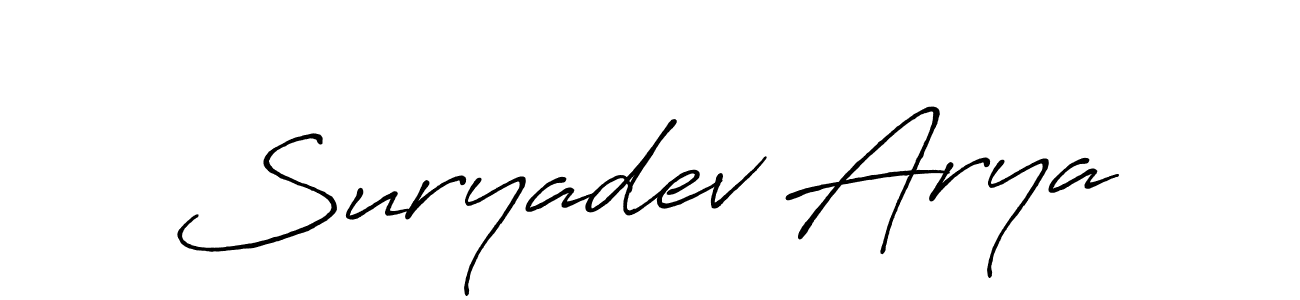 Make a beautiful signature design for name Suryadev Arya. Use this online signature maker to create a handwritten signature for free. Suryadev Arya signature style 7 images and pictures png