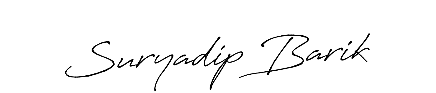 Suryadip Barik stylish signature style. Best Handwritten Sign (Antro_Vectra_Bolder) for my name. Handwritten Signature Collection Ideas for my name Suryadip Barik. Suryadip Barik signature style 7 images and pictures png