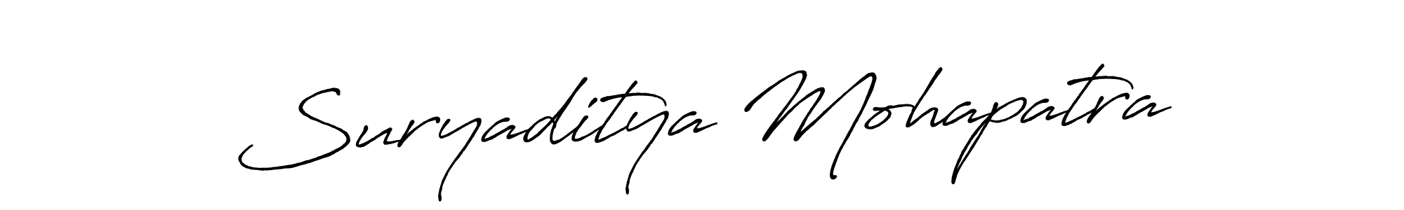 How to make Suryaditya Mohapatra name signature. Use Antro_Vectra_Bolder style for creating short signs online. This is the latest handwritten sign. Suryaditya Mohapatra signature style 7 images and pictures png