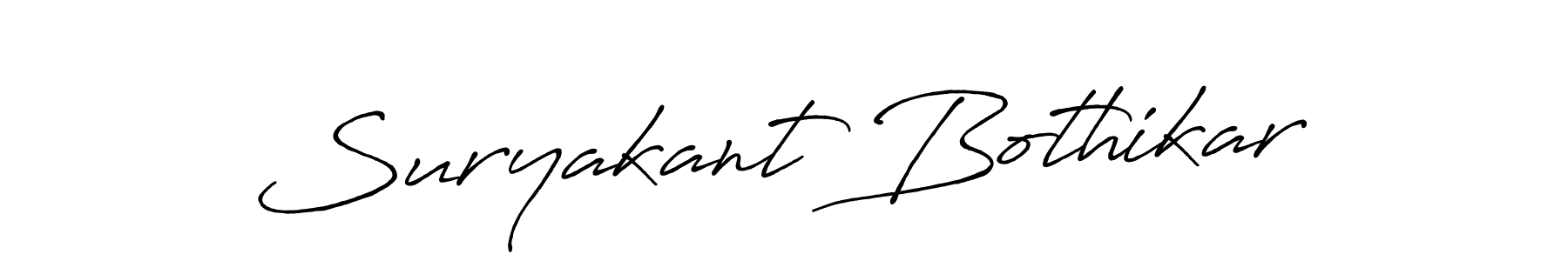 Create a beautiful signature design for name Suryakant Bothikar. With this signature (Antro_Vectra_Bolder) fonts, you can make a handwritten signature for free. Suryakant Bothikar signature style 7 images and pictures png