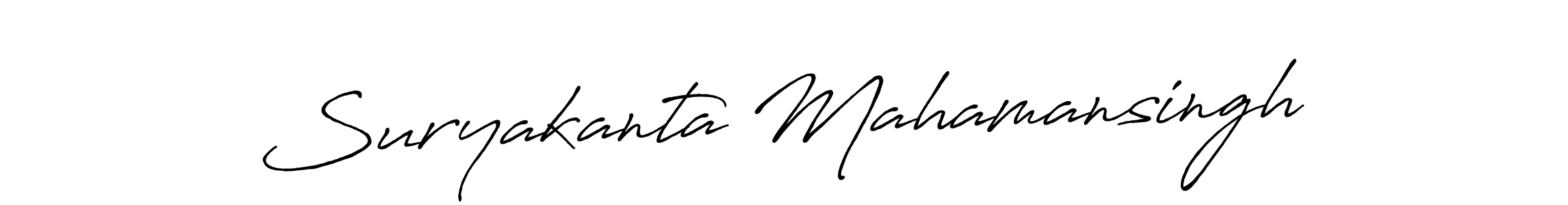 Similarly Antro_Vectra_Bolder is the best handwritten signature design. Signature creator online .You can use it as an online autograph creator for name Suryakanta Mahamansingh. Suryakanta Mahamansingh signature style 7 images and pictures png