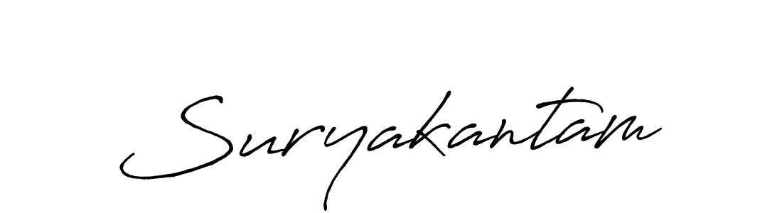 Similarly Antro_Vectra_Bolder is the best handwritten signature design. Signature creator online .You can use it as an online autograph creator for name Suryakantam. Suryakantam signature style 7 images and pictures png