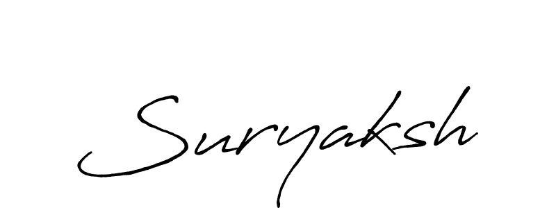 Also we have Suryaksh name is the best signature style. Create professional handwritten signature collection using Antro_Vectra_Bolder autograph style. Suryaksh signature style 7 images and pictures png