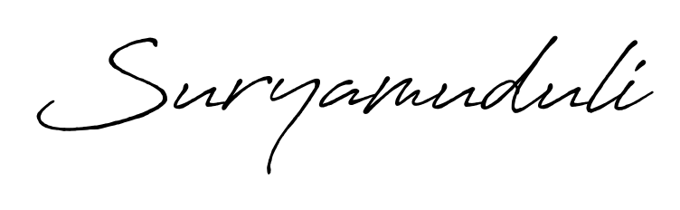 Practice writing Suryamuduli with the flow of Antro_Vectra_Bolder lettering. A fantastic source of inspiration for developing your personal signature style. Suryamuduli signature style 7 images and pictures png