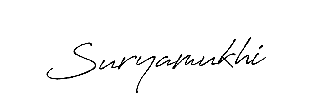 Use a signature maker to create a handwritten signature online. With this signature software, you can design (Antro_Vectra_Bolder) your own signature for name Suryamukhi. Suryamukhi signature style 7 images and pictures png