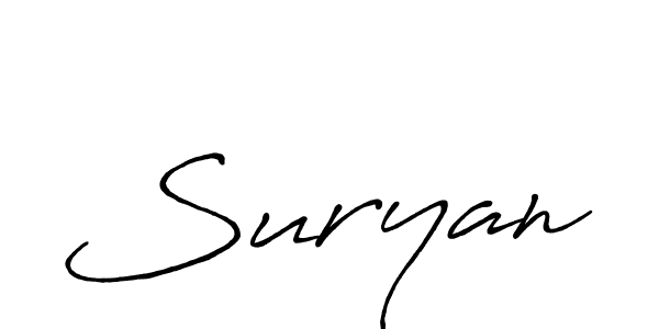 Make a beautiful signature design for name Suryan. Use this online signature maker to create a handwritten signature for free. Suryan signature style 7 images and pictures png