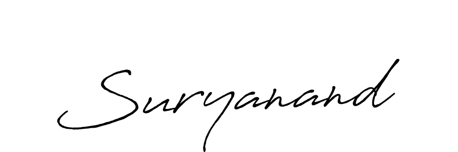It looks lik you need a new signature style for name Suryanand. Design unique handwritten (Antro_Vectra_Bolder) signature with our free signature maker in just a few clicks. Suryanand signature style 7 images and pictures png
