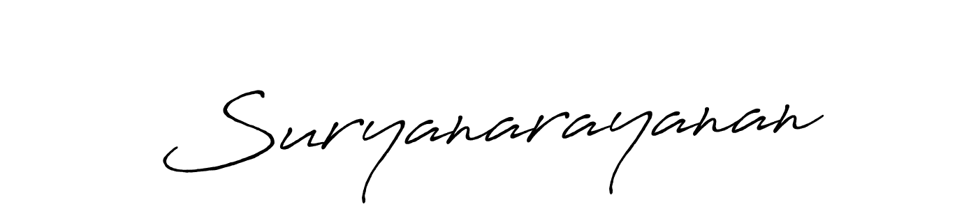 How to make Suryanarayanan signature? Antro_Vectra_Bolder is a professional autograph style. Create handwritten signature for Suryanarayanan name. Suryanarayanan signature style 7 images and pictures png