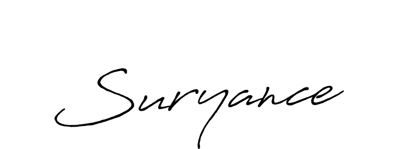 Make a short Suryance signature style. Manage your documents anywhere anytime using Antro_Vectra_Bolder. Create and add eSignatures, submit forms, share and send files easily. Suryance signature style 7 images and pictures png