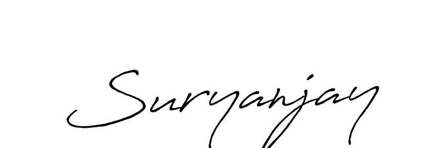 Once you've used our free online signature maker to create your best signature Antro_Vectra_Bolder style, it's time to enjoy all of the benefits that Suryanjay name signing documents. Suryanjay signature style 7 images and pictures png