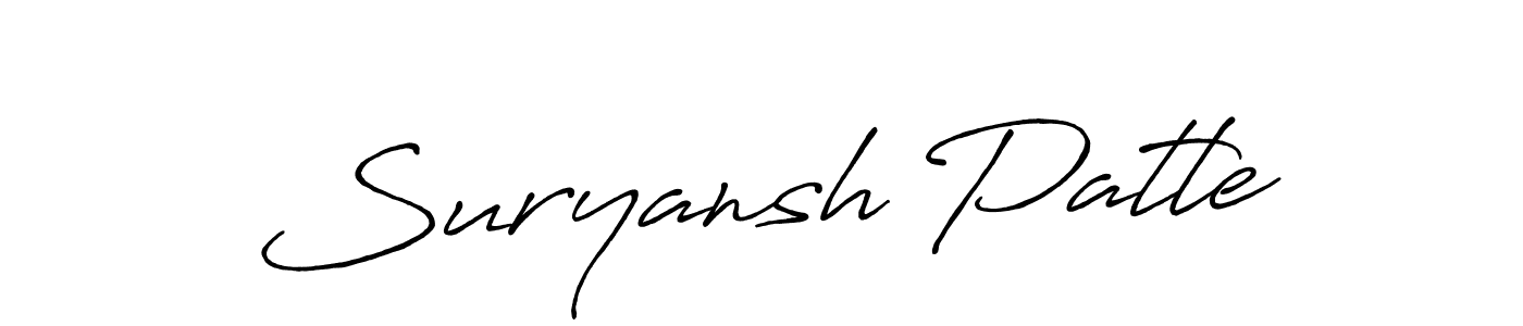 Make a short Suryansh Patle signature style. Manage your documents anywhere anytime using Antro_Vectra_Bolder. Create and add eSignatures, submit forms, share and send files easily. Suryansh Patle signature style 7 images and pictures png