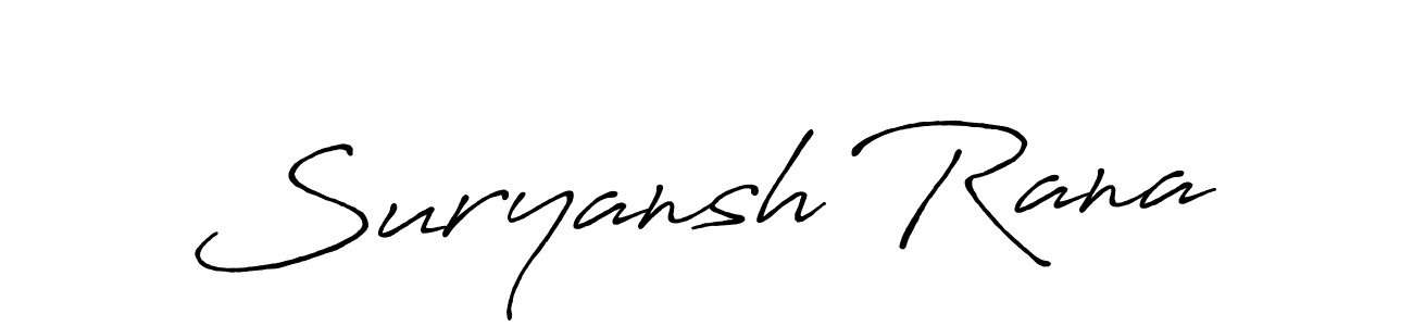 Also You can easily find your signature by using the search form. We will create Suryansh Rana name handwritten signature images for you free of cost using Antro_Vectra_Bolder sign style. Suryansh Rana signature style 7 images and pictures png