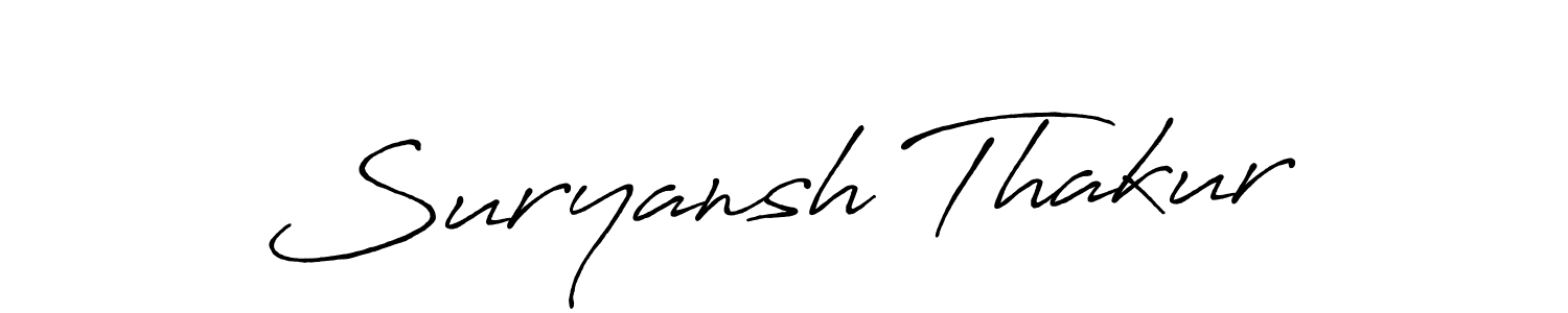 Make a beautiful signature design for name Suryansh Thakur. Use this online signature maker to create a handwritten signature for free. Suryansh Thakur signature style 7 images and pictures png