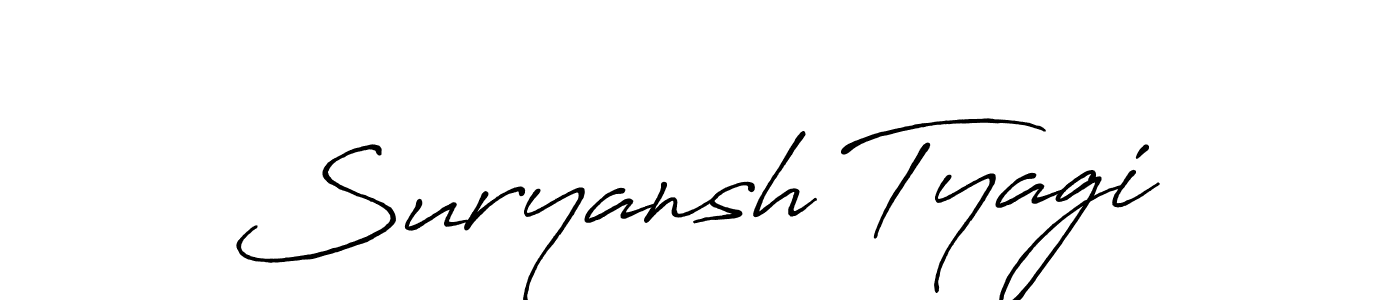 It looks lik you need a new signature style for name Suryansh Tyagi. Design unique handwritten (Antro_Vectra_Bolder) signature with our free signature maker in just a few clicks. Suryansh Tyagi signature style 7 images and pictures png