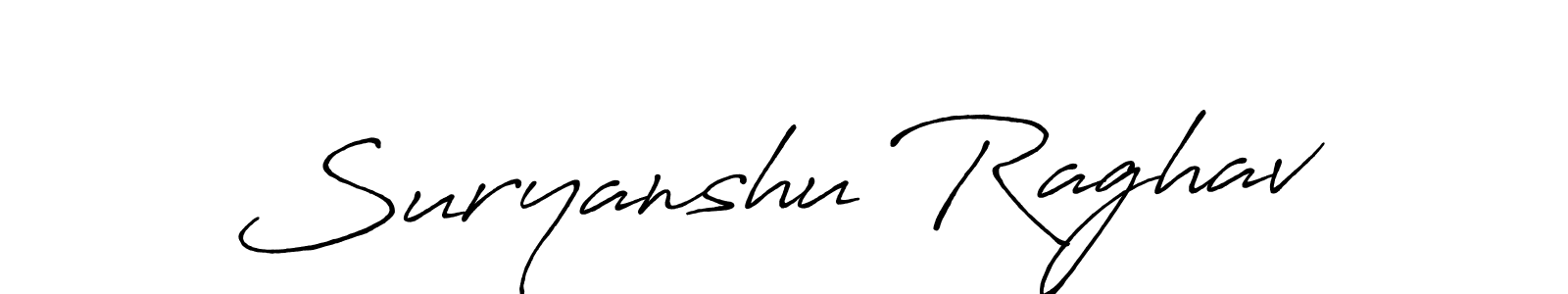 Suryanshu Raghav stylish signature style. Best Handwritten Sign (Antro_Vectra_Bolder) for my name. Handwritten Signature Collection Ideas for my name Suryanshu Raghav. Suryanshu Raghav signature style 7 images and pictures png