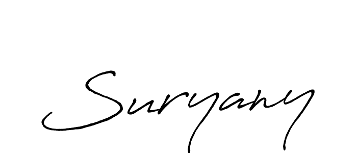 Create a beautiful signature design for name Suryany. With this signature (Antro_Vectra_Bolder) fonts, you can make a handwritten signature for free. Suryany signature style 7 images and pictures png