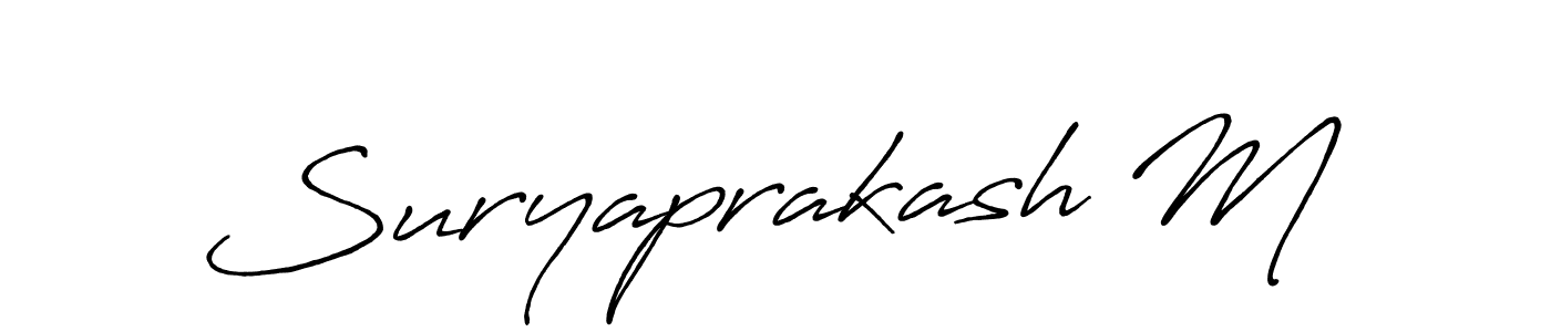 Also we have Suryaprakash M name is the best signature style. Create professional handwritten signature collection using Antro_Vectra_Bolder autograph style. Suryaprakash M signature style 7 images and pictures png