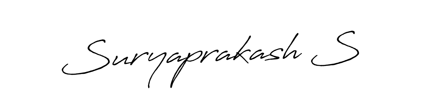 How to make Suryaprakash S signature? Antro_Vectra_Bolder is a professional autograph style. Create handwritten signature for Suryaprakash S name. Suryaprakash S signature style 7 images and pictures png